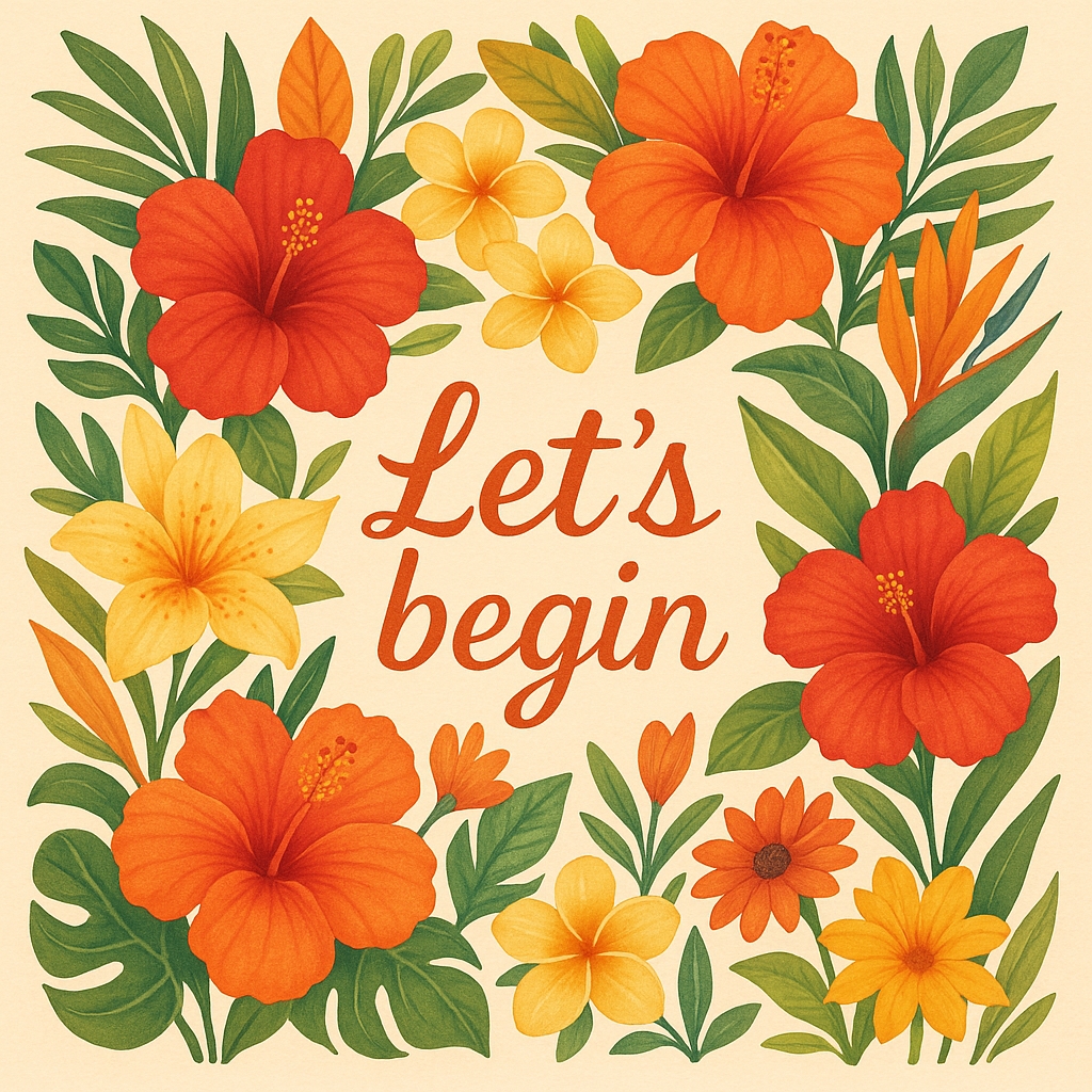 let's begin